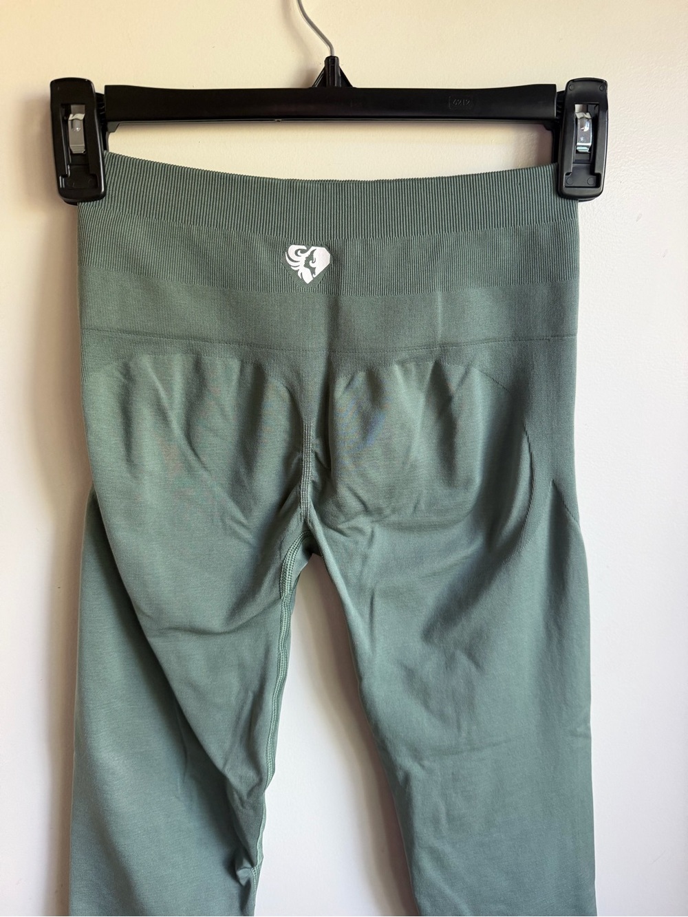 Women’s best High-Waist Sage Green Leggings - Picture 4 of 5